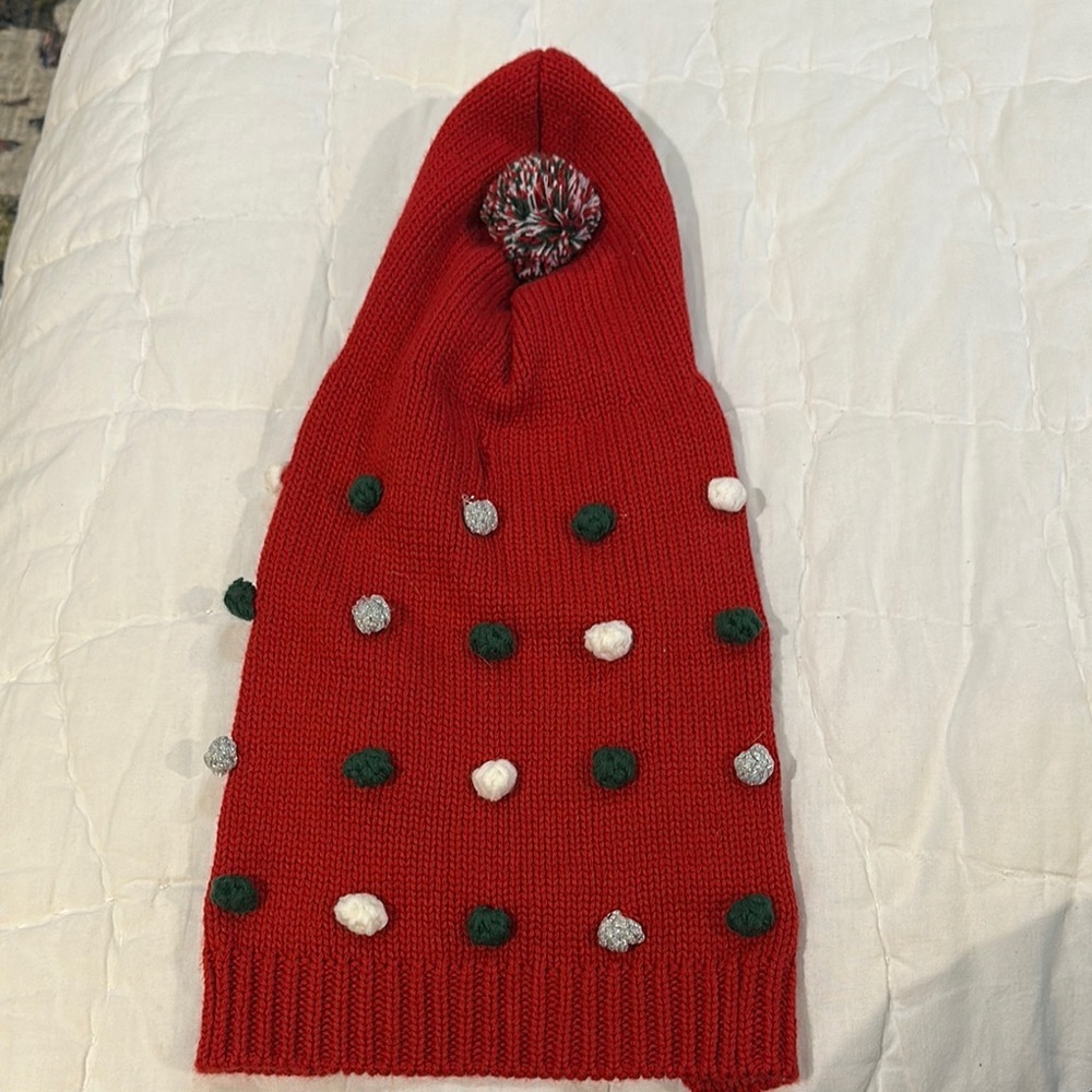 Martha Stewart Red and Green Dog Sweater